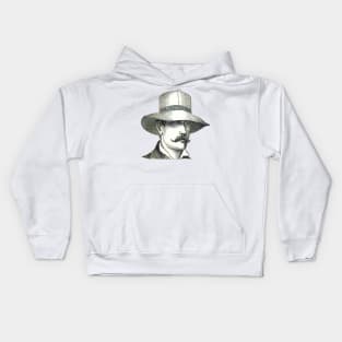 Man with Panama hat Kids Hoodie